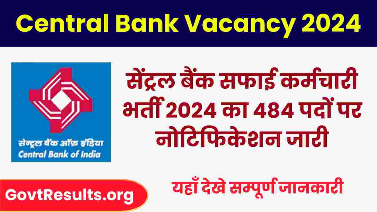 Central Bank Vacancy 2024